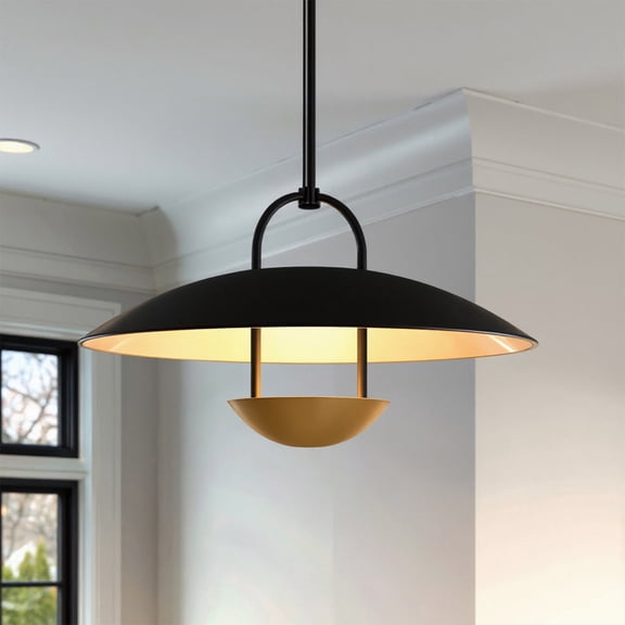 Luxury Urban Loft Pendant, Matte Black, UQL6003
