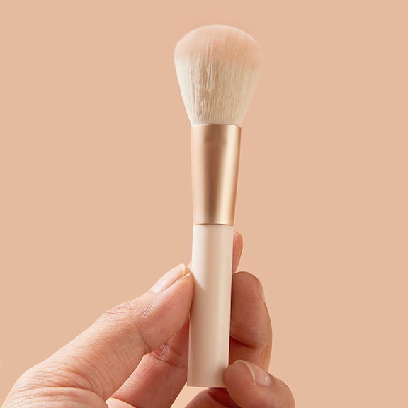 Luxury Vegan Kabuki Makeup Brush Soft Synthetic Face Powder Blush Foundation Brush
