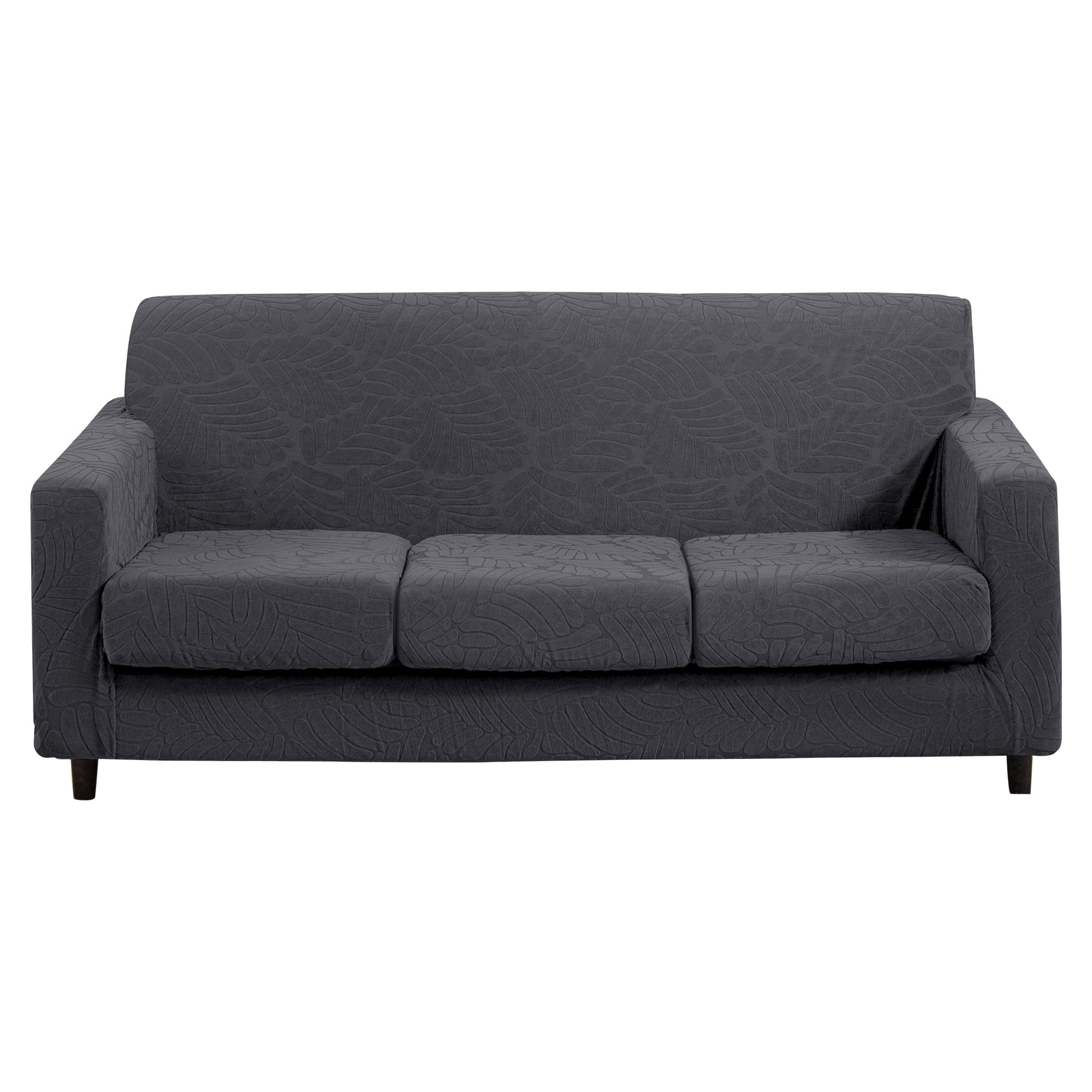 4 Piece High Stretch Sofa Slipcover Furniture Protector Form Fit Luxury Thick Sofa Cover for 3 Cushion Couch, Machine Washable