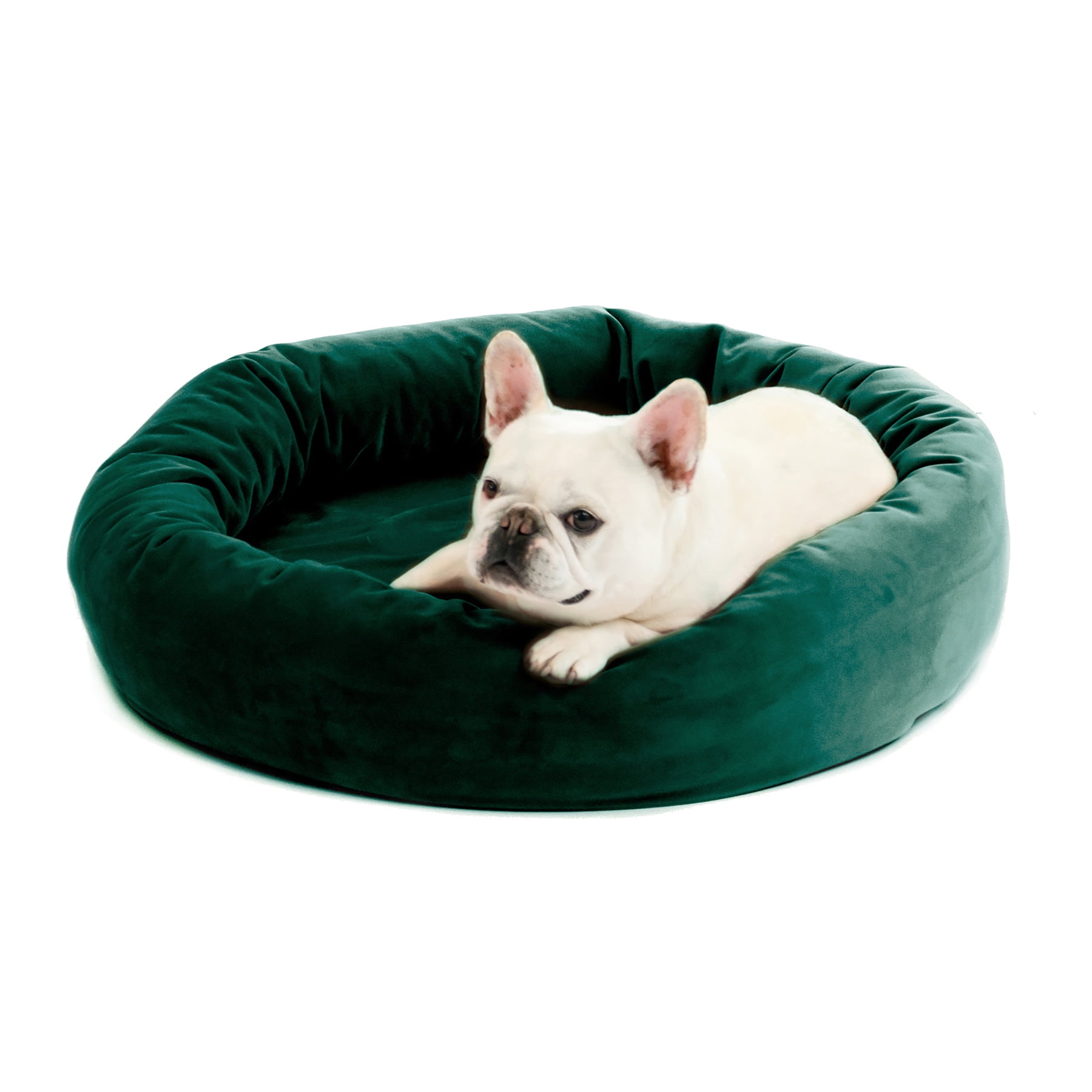 Emerald green top dog bed