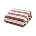 thumbnail image 1 of Luxury Velvet Dry Bath Towel with Striped Design, Highly Absorbent, Thickened and Durable, Perfect for Home, Gym, and Beach Use, 1 of 5
