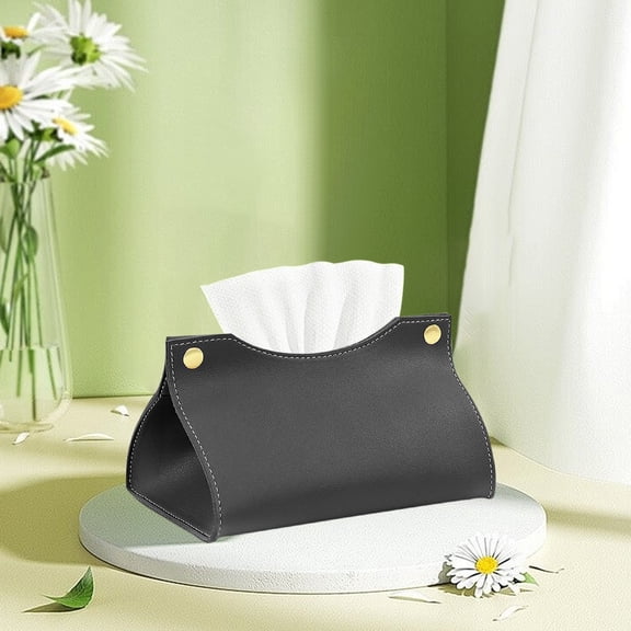 Minimalist Coffee Table Decor Tissue Box Stylish Rectangular Tissue Box Organizer Rack Modern Tissue Box Dispenser for Bathroom with Weighted Base