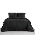 thumbnail image 1 of Luxury Velvet Oversized Embroidered Quilted Bedding Set - Soft & Plush 3-Piece Comforter with Shams for All-Season Comfort, 1 of 7