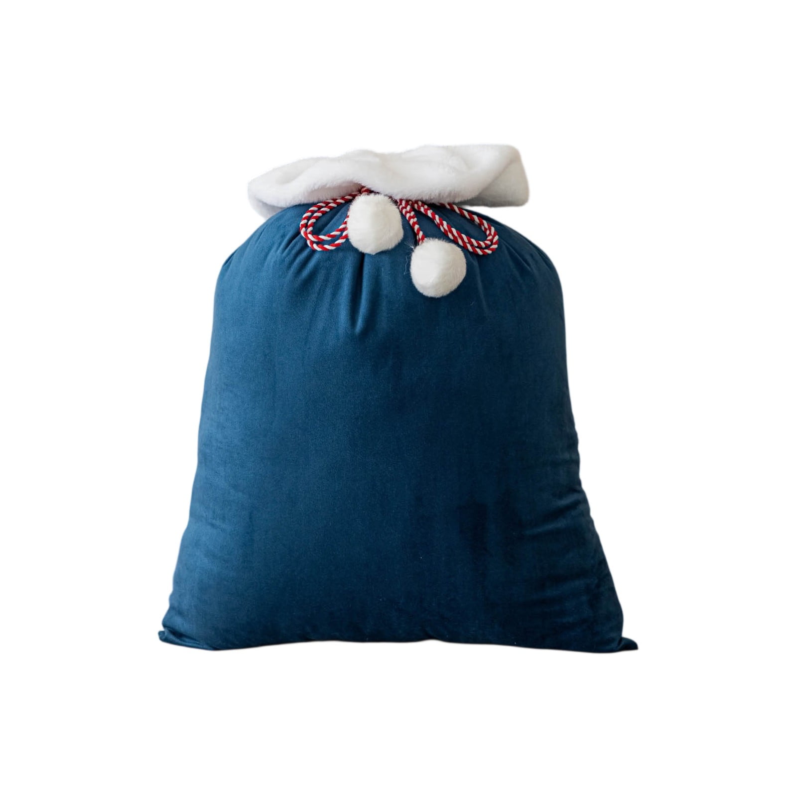 Velvet Santa Sack Drawstring Gift Bag - Large Reusable Christmas Present Wrapping Bag