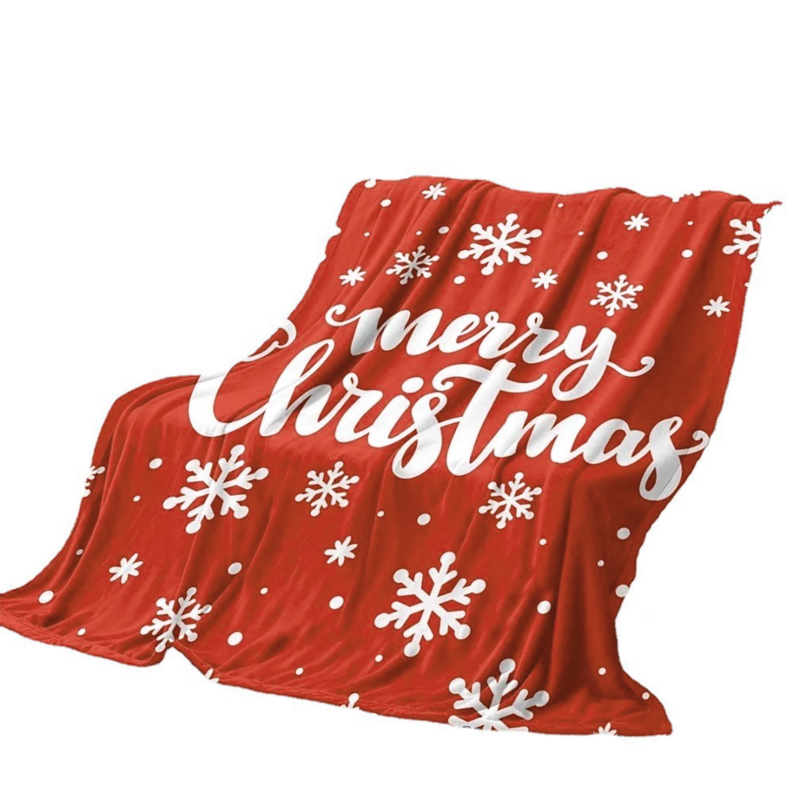 Holiday Wreaths and Trees Luxe Throw Blanket main image 1