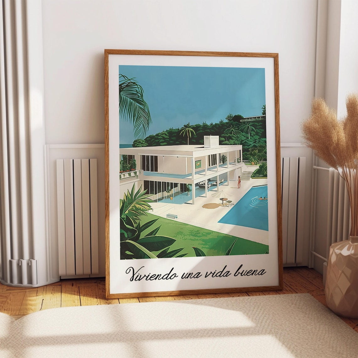 Luxury Villa Lifestyle Poster - Stylish Poolside Wall Art Decor ...