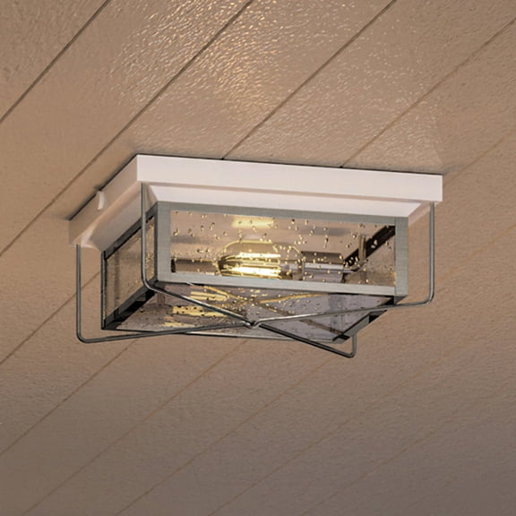 Luxury Vintage Ceiling Light, 5.5H x 11.5W, with Old World Style, Stainless Steel, UHP1331 by Urban Ambiance