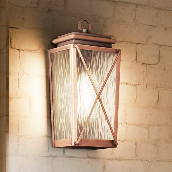 Luxury Vintage Wall Sconce, 21.5H x 10W, with Transitional Style, Antique Copper, UHP1411 by Urban Ambiance
