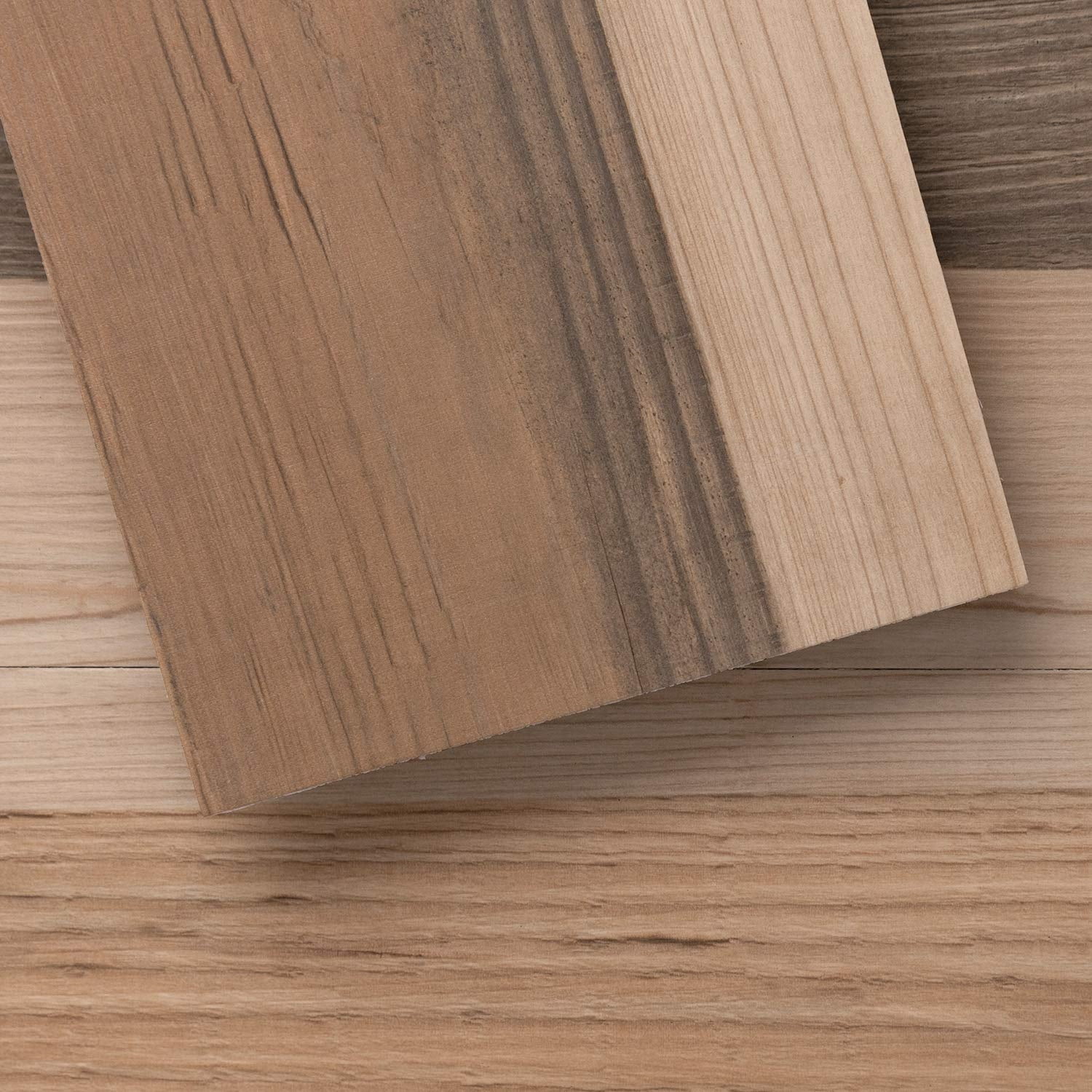 Luxury Vinyl Flooring Tiles | Peel and Stick Floor Tile for DIY Installation | 12 Wood Look Planks | Barn | BaseCore | 18 Sq. Feet