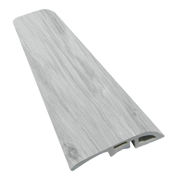 Luxury Vinyl Water Proof and Dent Proof 94.49 Inch Length x 1.77 Inch Width x 0.43 Inch Thick Reducer - Silver Leaf SGT