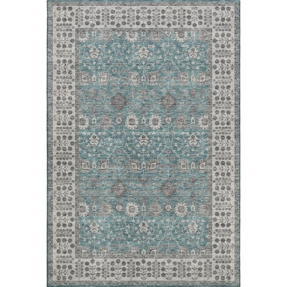 Luxury Washable Hatay HY8 Teal 3' x 5' Rug
