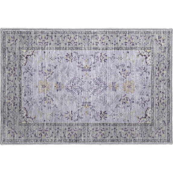 Luxury Washable Hatay HY9 Lavender 1'8" x 2'6" Rug