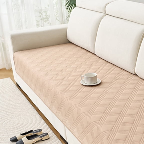 Luxury Waterproof Dog Sofa Cover - Ultra-Plush Quilted Pet Couch Protector with Non-Slip Backing & Side Pocket, Machine-Washable Furniture Cover for Puppies/Cats/Kids
