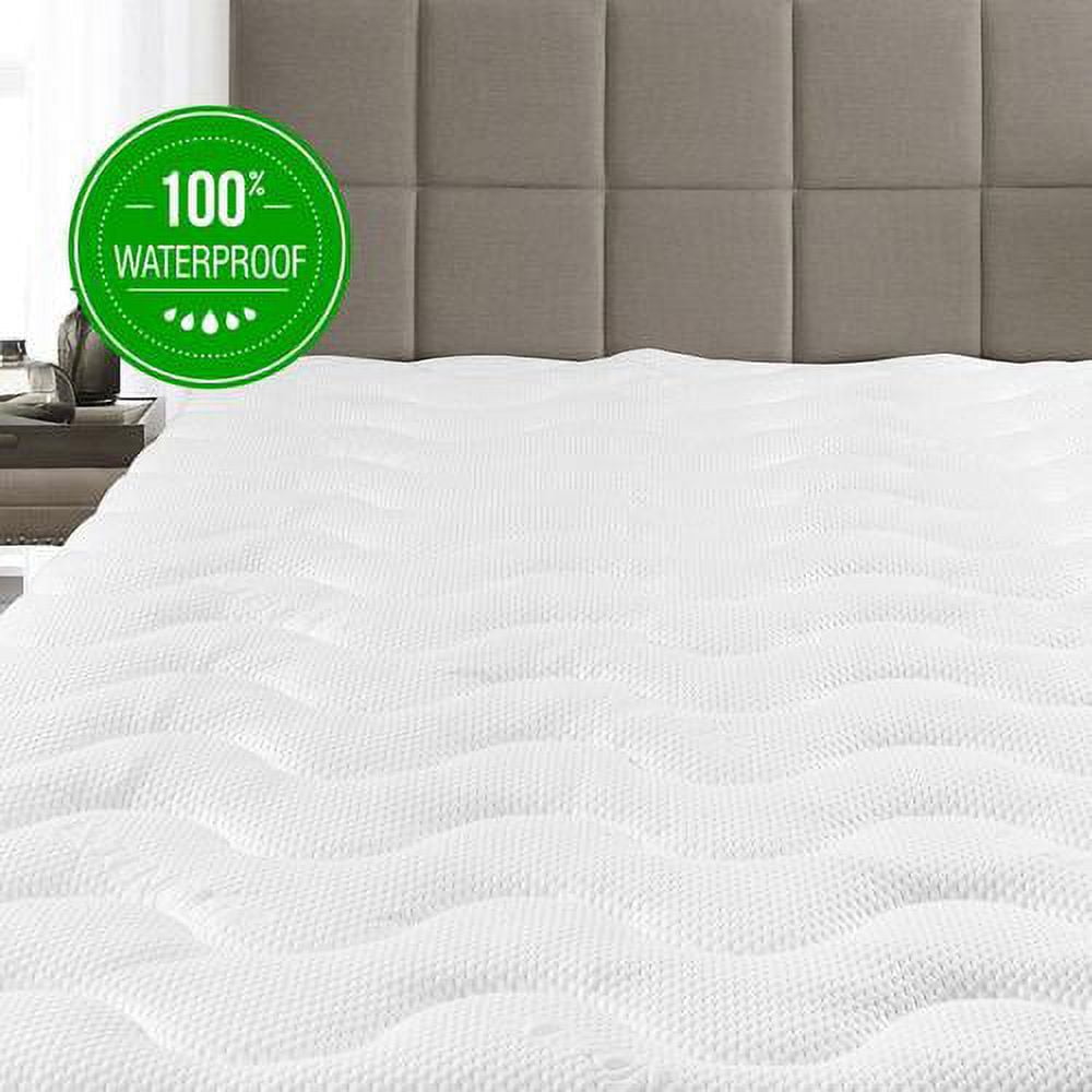 Luxury Waterproof Lyocell from Eucalyptus Tencel Jacquard Mattress Pad