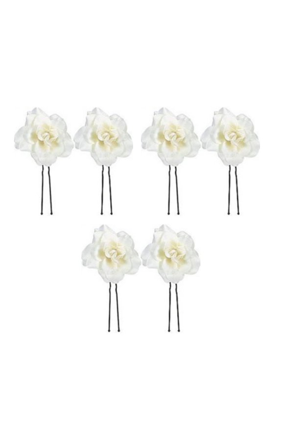 Luxury Wedding Hair Accessory Fabric Rose Clip For Bride Friend Doings