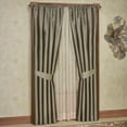 thumbnail image 1 of Luxury Window Treatment | Dark Gray | Polyester Faux Silk | Energy Saving, Noise Reducing, Room Darkening | Elegant 2 Piece Set 96L Window Panels | Wide, Rod Pocket, Curtain Pair | Washable, 1 of 4