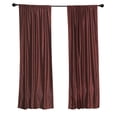 thumbnail image 1 of Luxury Wine Velvet Rod PocketCurtain with matching tieback-80Wx120L-Piece, 1 of 2
