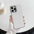 thumbnail image 1 of Luxury Wireless Charging Magnetic PU Leather Slim Fit Phone Case for iPhone 13 Pro Max, Compatible with Magsafe Shockproof Plating Frame Lightweight Anti-Fall Cover for iPhone 13 Pro Max, White, 1 of 11