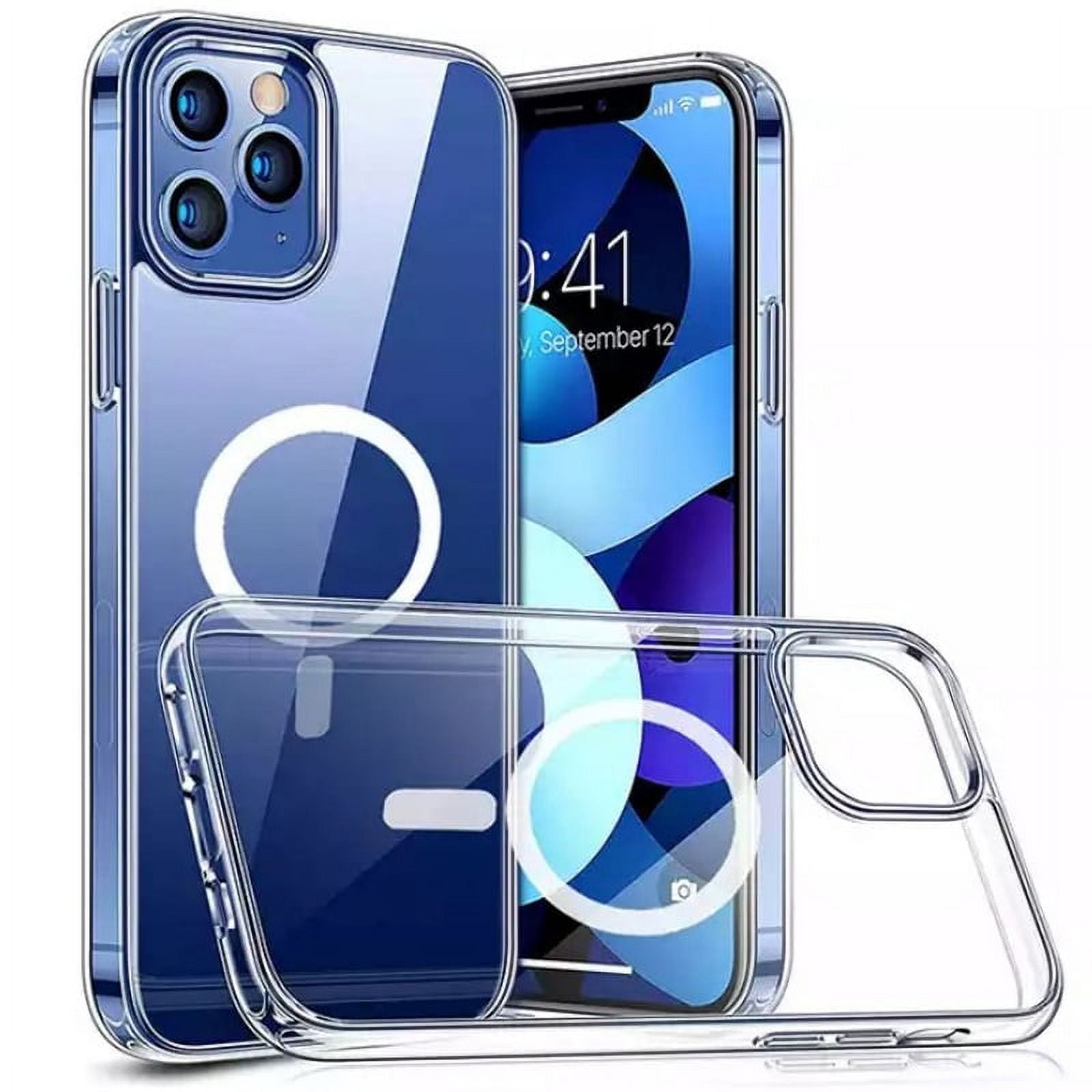 Luxury Wireless Magnetic Cover For Apple Magsafe Case Iphone 11 12 13 15 14 Pro Max Mini 7 8 Plus Xr XsMax X Clear Acrylic Cases Transparent For iPhone 13 Mini