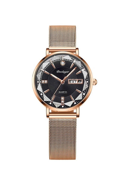 Luxury Women Bracelet Quartz Watches For Women Casual Waterproof Luminous Mesh Stainless Steel Ladies Wristwatches High Quality