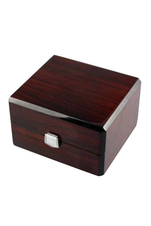 Luxury Wood Single Slot Watch Storage Organizer Display w/ Removable Cushion