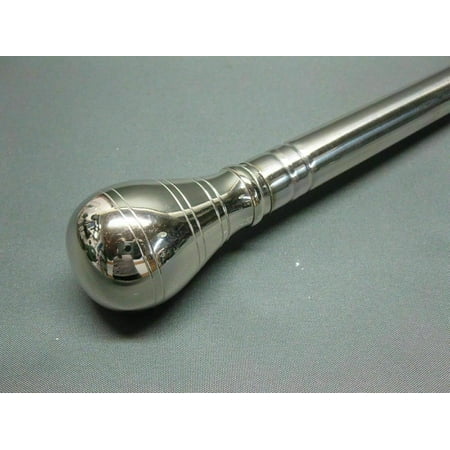 Luxury Working Noble Stainless Steel Walking Stick Cane Brass Baloon Head Handle Victorian Style Hiking Stick Strong Cane Gift by Nauticalmartus