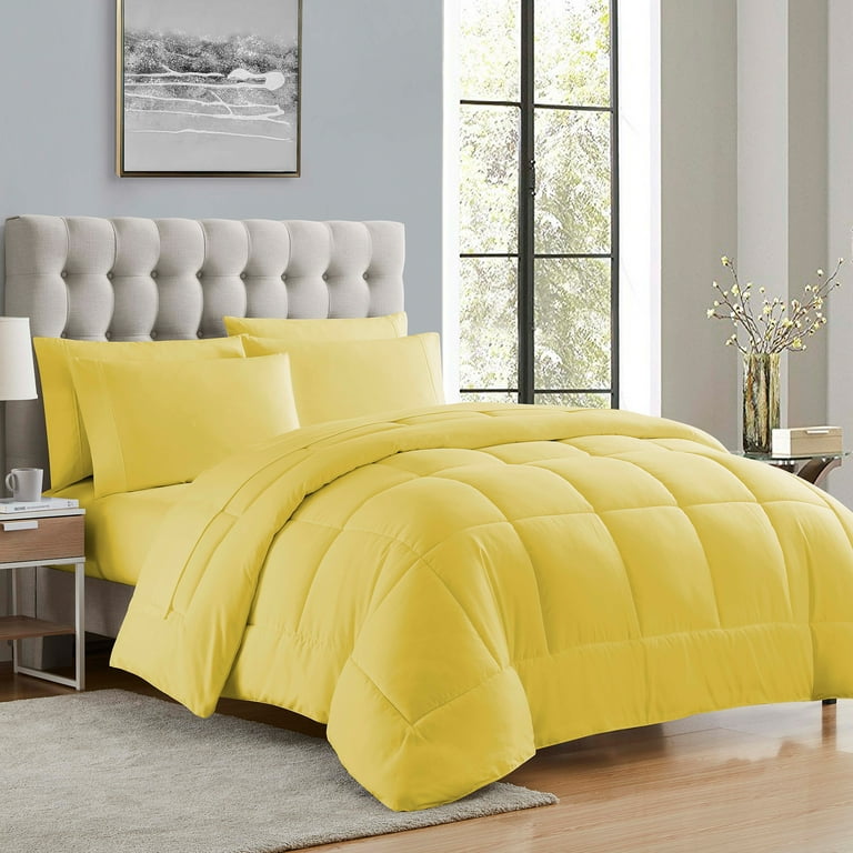 Yellow bed in a bag king deals