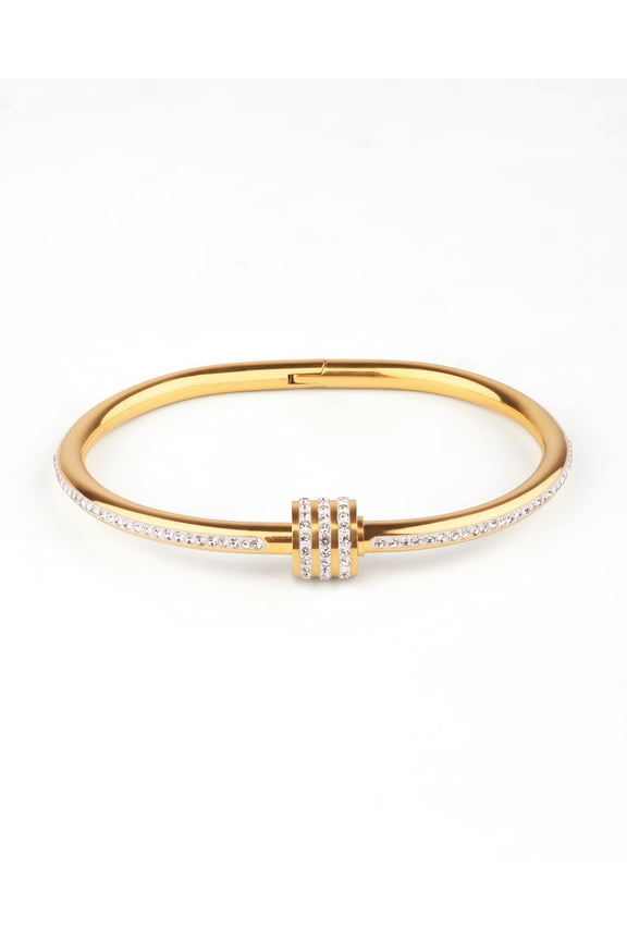 Luxury Zircon Inlaid screw bracelet