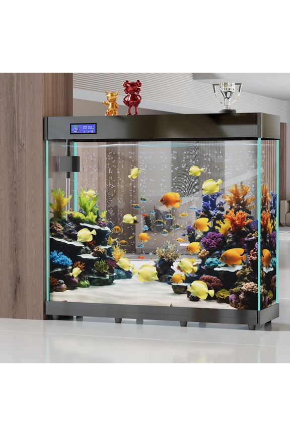 Luxury aquarium 107gal with automatic circulation and light (Black)