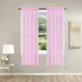 thumbnail image 1 of Gorgeous Home Linen Elegant 2-Piece MR2 Light Pink Curtain Set Semi-Sheer Window Treatment Size 54" wide X 63" length each panel, 1 of 5