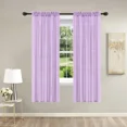 thumbnail image 1 of Gorgeous Home Linen Elegant 2-Piece MR2 Lavender Curtain Set Semi-Sheer Window Treatment Size 54" wide X 63" length each panel, 1 of 5