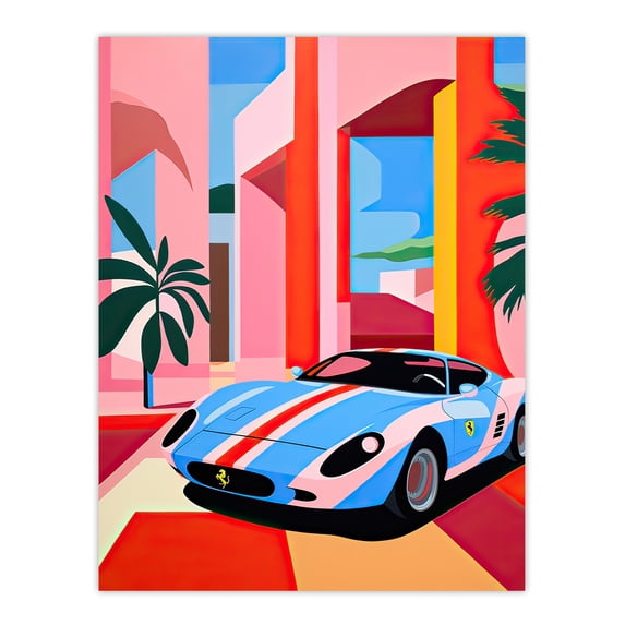 Luxury is a State of Mind Graphic Sports Car Racing Large Wall Art Poster Print Thick Paper 18X24 Inch