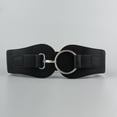 thumbnail image 1 of Luxury ladies wide belt elastic vintage buckle leather wide fashion wild pin buckle women's belt waist seal belt cintura donna, 1 of 7