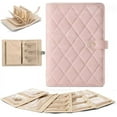 thumbnail image 1 of Luxury leather portable jewelry storage book, leather travel jewelry organizer case, jewelry storage book ring binder with clear zipper velvet jewelry pouches bags for necklace, earrings, 1 of 10