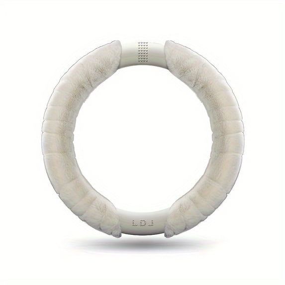 Luxury plush diamond-encrusted car steering wheel cover, environmentally friendly, warm, suitable for most car models, with a diameter of 38 cm /15 inches