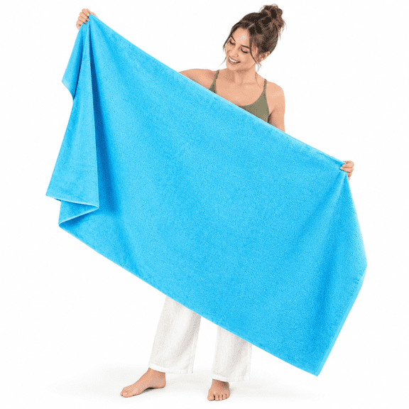 Luxuryton Bath Sheet 40x80 ( Aqua Blue)