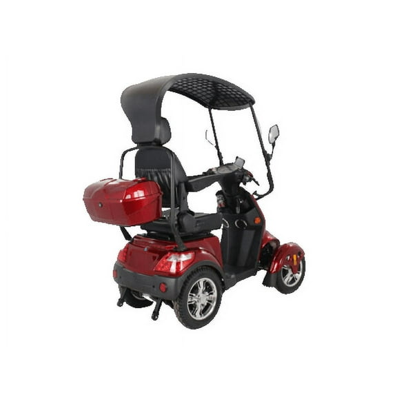 Luxuryton X-1000 4 Wheels Electric Mobility Scooter for Adults - Red, 1000W Motor, 60V Battery, LED Lights, All Terrain Use