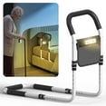 thumbnail image 1 of Luxvie Bed Rails for Elderly Adults Safety, Adjustable Bed Assist Rail for Senior with Storage Bag & Light, Bed Support Steel Bar Mobility Assistant, Fix All Beds Frame, 1 of 8