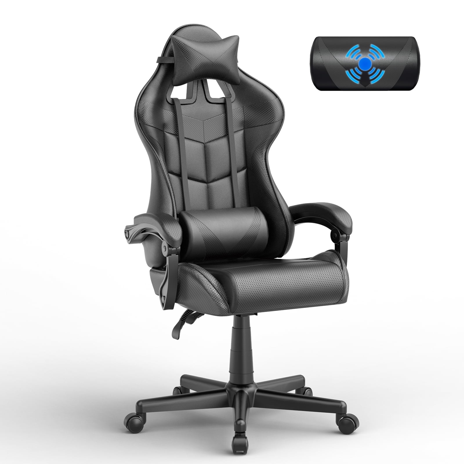 Luxvie Gaming Chair with Massage High Back Computer Office Gamer Chair