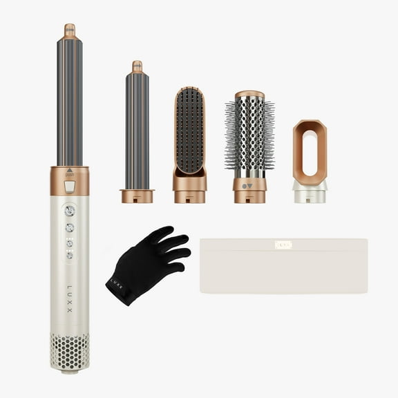 Luxx Air Pro 2 Hair Styling Kit, 5 in 1 Hair Dryer & Volumizing Hot Air Brush for Curling, Straightening, Waving, and Drying, Hair Curler & Styler