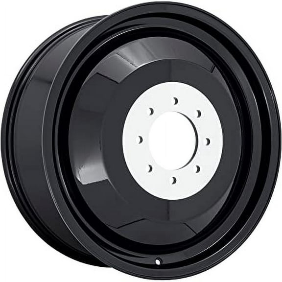 Luxxx HD14 Rear Inner Dually Wheel, 20"x8.25", 8x165mm, +115 Offset, 121.3mm Hub, Gloss Black Finish