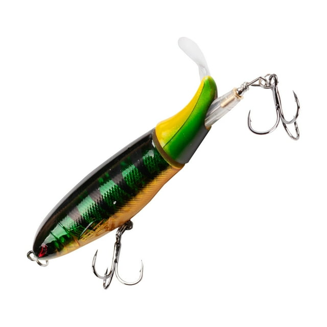 Luya Propeller Tractor Hard Floating Water Pencil Luya VIB Hook Bump