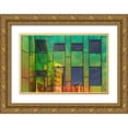 thumbnail image 1 of Luycx, Theo 14x11 Gold Ornate Wood Framed with Double Matting Museum Art Print Titled - The Neighbour, 1 of 4