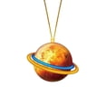 thumbnail image 1 of Luysn 1 Pcs Space Christmas Tree Ornament 2D Acrylic Ornaments Planet Astronaut Decor Wooden Hanging Xmas Open Decorations for Kids Rocket Ship Home Party Christmas Gifts Christmas Tree Decorations, 1 of 8