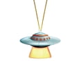 thumbnail image 1 of Luysn 1 Pcs Space Christmas Tree Ornament 2D Acrylic Ornaments Planet Astronaut Decor Wooden Hanging Xmas Open Decorations for Kids Rocket Ship Home Party Christmas Gifts Christmas Tree Decorations, 1 of 8