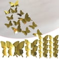 thumbnail image 1 of Luysn 12Pcs 3D Butterfly Wall Stickers,Removable 3 Sizes 3D Butterfly Wall Decor Stickers Diy Butterflies Decor Sticker Decal Crafts for Home And Room Bathroom Birthday Party Decoration, 1 of 9