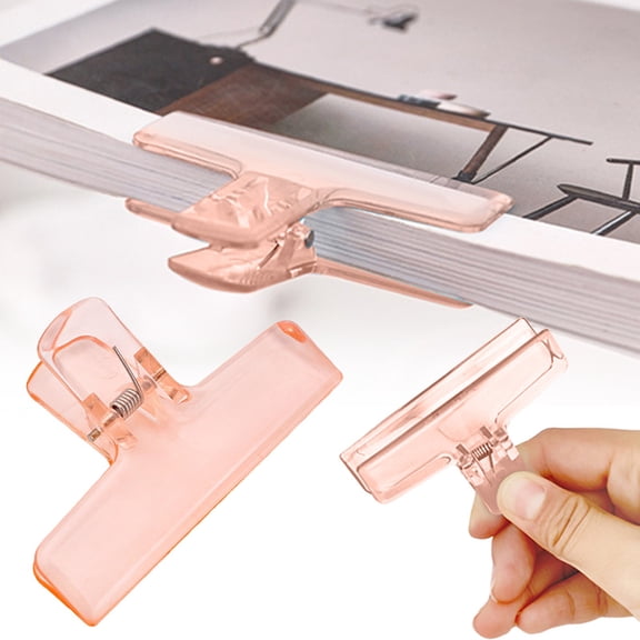 Luysn 1Pc Cute Chip Clip Transparent Seal Clips Acrylic Air Tight Sealing for Kitchen Storage,Clear Chip Clips for Food Packages,Snack Bags,Potato Chip Bag Clips Plastic Bag Clips