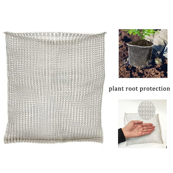 Luysn 1Pc Root Guard Gopher Proof Wire Basket Mole And Vole Mesh Wire Baskets Underground Stainless Steel Wire for Plants Gopher And Vole Wire Baskets Protect Plants, Trees, Flowers And Bulbs 18"X16"