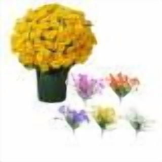 Luysn Artificial Mums for Outdoors,5Pc Multicolor Artificial Flowers,Artificial Mums,Fall Fake Flower,Waterproof,No Fade,Fall Artificial Flowers for Outdoors,Fall Decor,Fall Decorations for Home