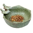 thumbnail image 1 of Luysn Bird Feeder,Ceramic Birdbath Bowl Wild Bird Feeder Food Holder Container Feeding Tray for Outside,Bird Bath Bird Feeders for Outdoors,Bird Bath for Outside,Bird Feeders 6"X3", 1 of 6
